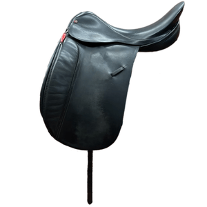 Used Lovatt & Ricketts Dressage Saddle 18"/ADJ - Black