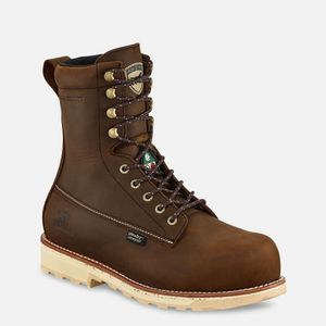 Irish Setter Wingshooter ST Men's 8-inch Waterproof Leather CSA Safety Toe Boot - Dark Brown (Style 83858)