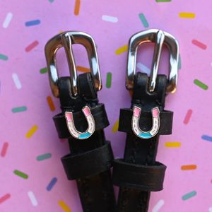 ManeJane Spur Straps - Horse Shoe Party