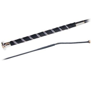 Fleck Soft Wrap Dressage Whip - Black