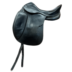 Used Vision Dressage Saddle 17.5/M - Black