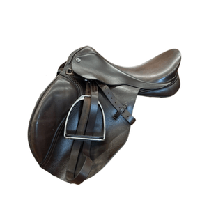 Used Barnsby All Purpose Saddle with Stirrups 17.5"/W - Brown