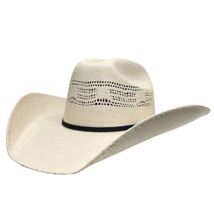 American Hat Makers Men's Bozeman  Straw Cowboy Hat - Cream