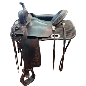 Used Billy Cook Western Saddle 16"/FQH - Brown