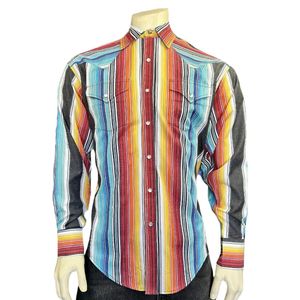 Rockmount Ranch Wear Men's Vintage Western Shirt - Serape Stripe