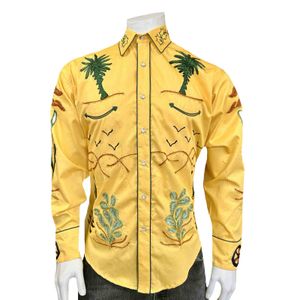 Rockmount Ranch Wear Men's Porter Wagoner Western Shirt - Gold