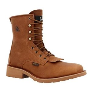 Rocky MonoCrepe 8” Waterproof Western Boot - Cognac