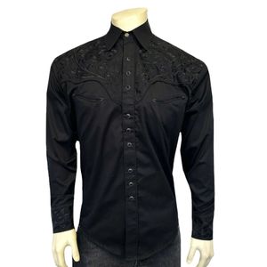 Rockmount Ranch Wear Men's Vintage Western Shirt - Black