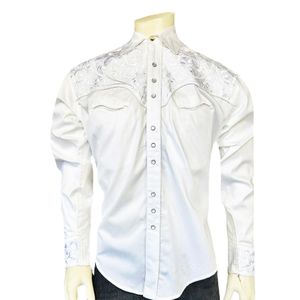 Rockmount Ranch Wear Men's Vintage Western Shirt - White