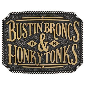 Montana Silversmith Bustin' Broncs & Honky Tonks Belt Buckle