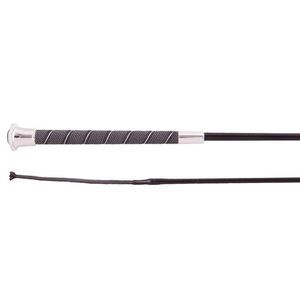 Br Virgo Dressage Whip - Black/Silver