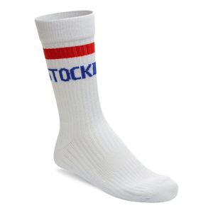 Birkenstock Cotton Tennis Socks - White/Red