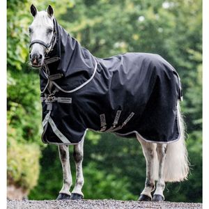 Amigo® Bravo 12 Plus Bundle Turnout (50g Outer with 100g Liner and 200g Liner) with Hood - Black/Titanium Grey/Silver