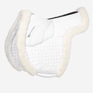LeMieux Merino+ ProSorb Hunter Saddle Pad - White/White