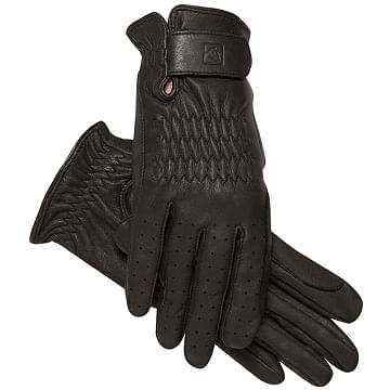 SSG-Pro-Show-Deerskin-Riding-Gloves---Black-23085