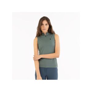 BR Women's Sleeveless Zip Tank - Balsam Green