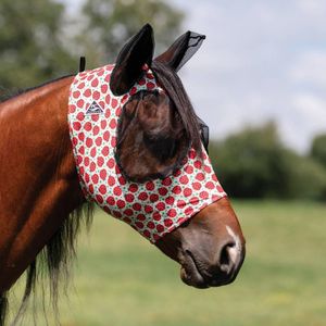Professional's Choice Comfort Fit Fly Mask - Ladybug