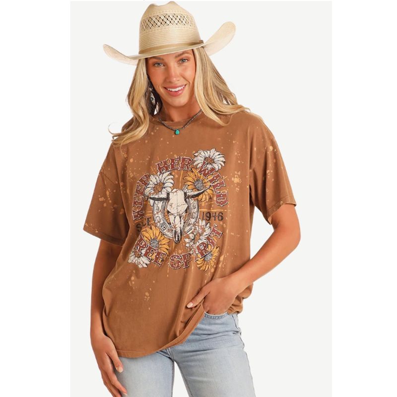 panhandle-womens-rock-n-roll-graphic-oversized-tee-brown-tan