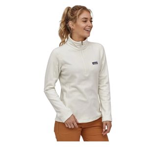 Patagonia Women's Micro D 1/4 Zip Fleece - Birch White