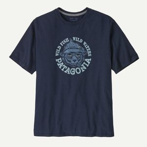 Patagonia Men's Take A Stand Responsibili-Tee - Wild Grizz / Navy