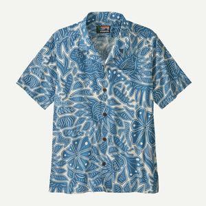 Patagonia Men's Tidal Threads Camp Shirt - Bees and Flowers / Still Blue
