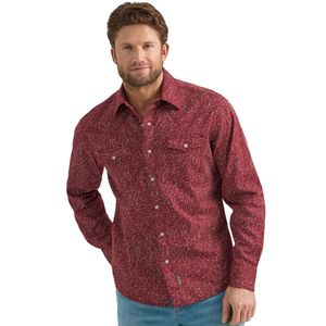 Wrangler Men's Retro Premium Western Shirt - Red