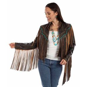 Scully Women's Fringe Jacket - Vintage Black