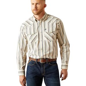 Ariat Men's Finnley Classic Long Sleeve Shirt - Cream