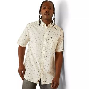 Ariat Men's Colter Classic Fit  Short Sleeve Shirt - White