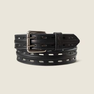 Ariat Double Hole Leather Belt - Black
