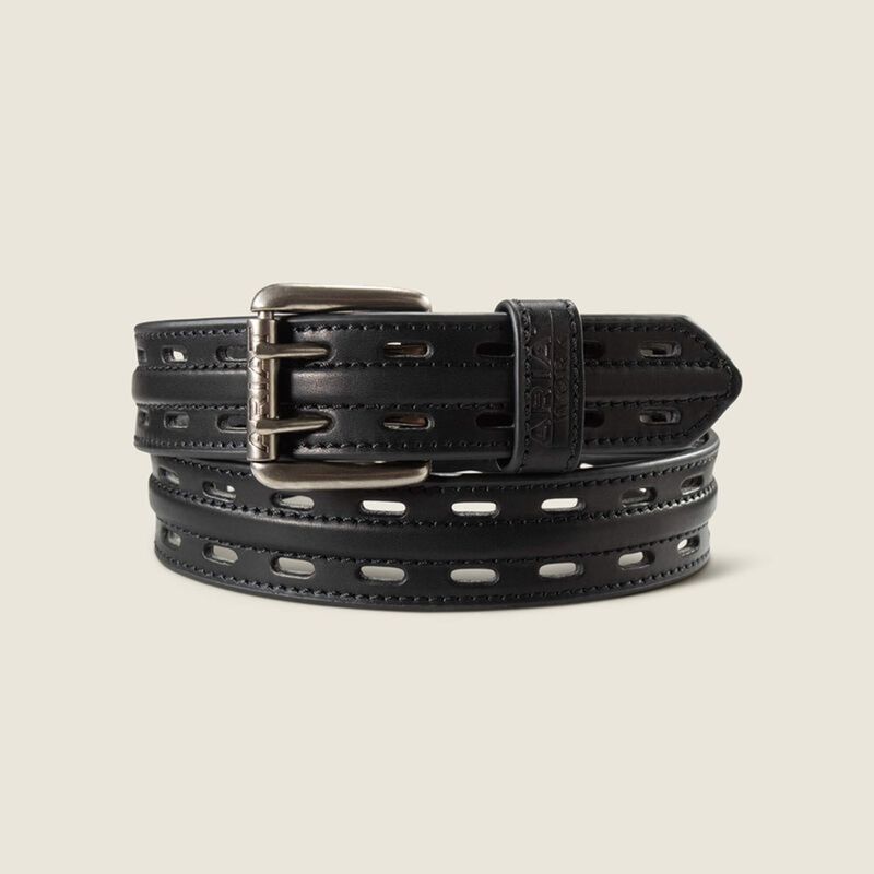 ariat-double-prong-belt-black