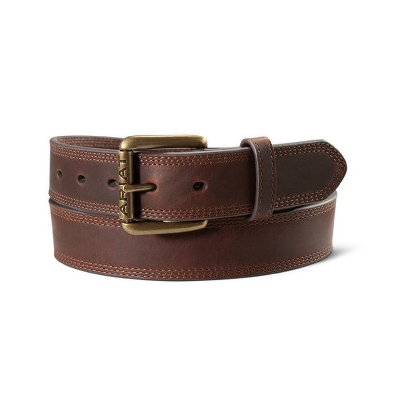 ariat-triple-stitch-belt-brown