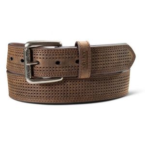 Ariat Perforated Leather Belt - Brown