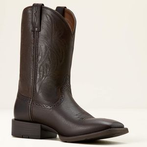 Ariat Men's Sport Western Wide Toe - Chocolate