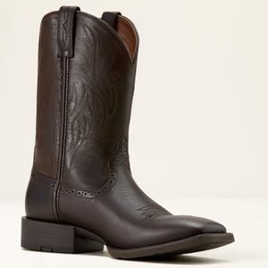 Ariat Men's Sport Western Wide Toe - Chocolate