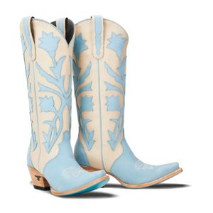 Lane Boots Women's Jolene Cowboy Boot - Blueberry Buttermilk