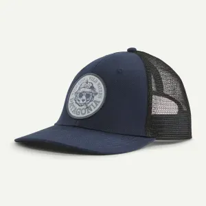 Patagonia Unisex Take a Stand Trucker Hat - Wild Grizz: Navy
