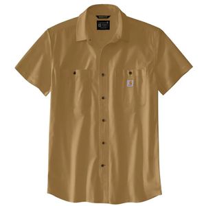 Carhartt Men's Rugged Flex® Relaxed Fit Lightweight Short-Sleeve Plaid Shirt - Beach