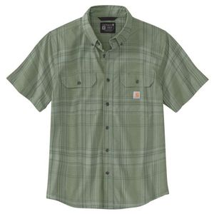 Carhartt Loose Fit Midweight Short-Sleeve Plaid Shirt - Sage