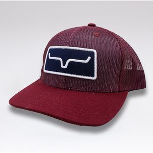 Kimes All Mesh Trucker Ball Cap - Burgundy