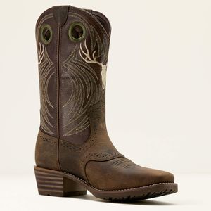 Ariat Men's Hybrid Roughstock Antler - Espresso