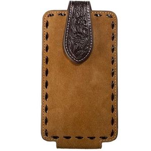 Nocona Roughout Buck Lace Cell Phone Case - Tan
