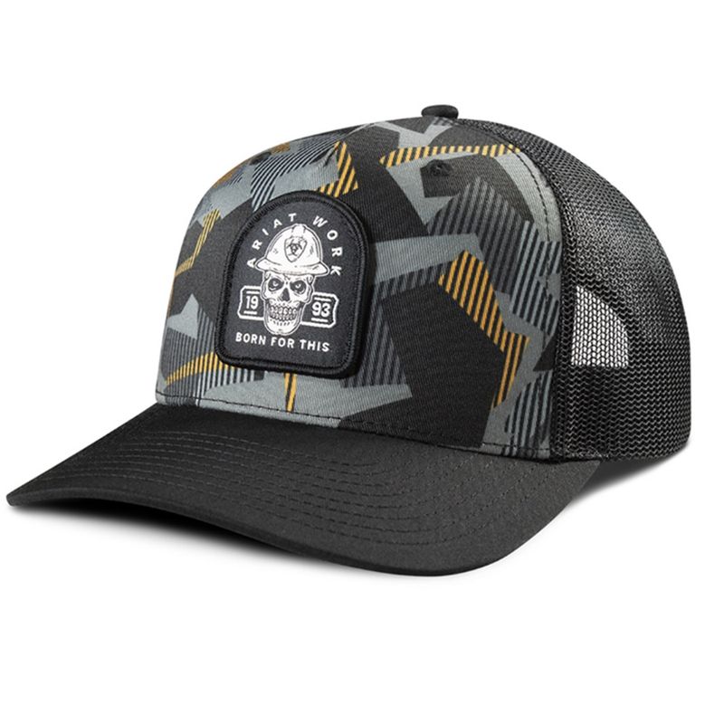 ariat-snap-back-skull-patch-ball-cap