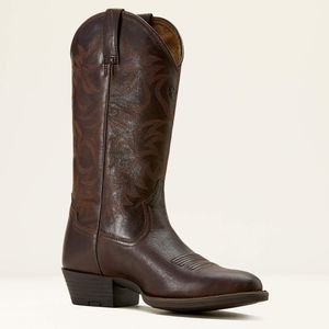 Ariat Men's Heritage R Toe Boot - Burnished Chocolate