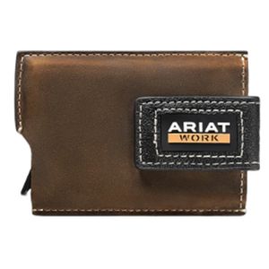 Ariat Magnetic Clip Utility Wallet - Brown