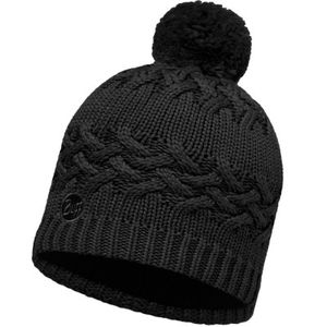 Buff Savva Knitted Polar Hat - Black
