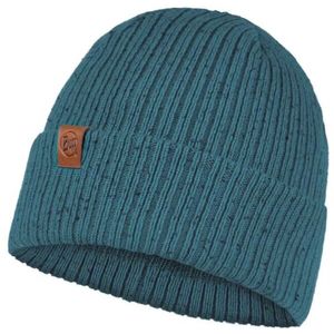 Buff Knitted Hat Kort Dusty Blue