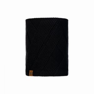 Buff Raisa Knitted & Polar Neck Warmer - Black