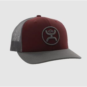 Hooey Unisex O Classic Cap - Maroon / Grey