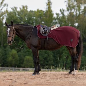 Equinavia Koselig Fleece Quarter Sheet - Cranberry Red